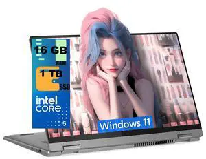 Lenovo IdeaPad Flex 5 2-in-1 Laptop, 16" WUXGA Touchscreen, Intel Core 5 120U 10-core Processor, Intel Graphics, 16GB DDR4 1TB PCIe SSD, Backlit Fingerprint, Windows 11 Home Lenovo IdeaPad Flex 5 2-in-1 Laptop, 16" WUXGA Touchscreen, Intel Core 5 120U 10-core Processor, Intel Graphics, 16GB DDR4 1TB PCIe SSD, Backlit Fingerprint, Windows 11 Home