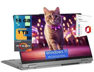 Lenovo IdeaPad 5 Flex 2-in-1 Laptop, 16" WUXGA Touchscreen, AMD 8-core Ryzen 7 8845HS Processor, AMD Radeon 780M Graphics, 16GB DDR4 1TB PCIe SSD, Windows 11 Pro, Office 2021 License Lenovo IdeaPad 5 Flex 2-in-1 Laptop, 16" WUXGA Touchscreen, AMD 8-core Ryzen 7 8845HS Processor, AMD Radeon 780M Graphics, 16GB DDR4 1TB PCIe SSD, Windows 11 Pro, Office 2021 License