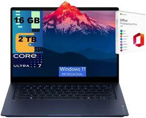 HP OmniBook X 14 Laptop, 14" 3K (2880 x 1800) OLED 120Hz Touchscreen, Intel Octa-core Ultra 7 355 Processor, Intel Graphics, 16GB DDR4 2TB PCIe SSD, Windows 11 Pro, Office 2021 License HP OmniBook X 14 Laptop, 14" 3K (2880 x 1800) OLED 120Hz Touchscreen, Intel Octa-core Ultra 7 355 Processor, Intel Graphics, 16GB DDR4 2TB PCIe SSD, Windows 11 Pro, Office 2021 License