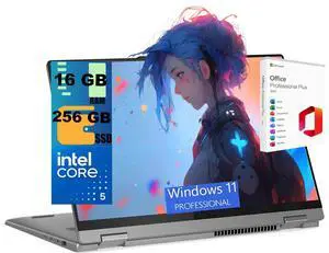 Lenovo IdeaPad Flex 5 2-in-1 Laptop, 16" WUXGA Touchscreen, Intel Core 5 120U 10-core Processor, Intel Graphics, 16GB DDR4 256GB PCIe SSD, Fingerprint, Windows 11 Pro, Office 2021 License Lenovo IdeaPad Flex 5 2-in-1 Laptop, 16" WUXGA Touchscreen, Intel Core 5 120U 10-core Processor, Intel Graphics, 16GB DDR4 256GB PCIe SSD, Fingerprint, Windows 11 Pro, Office 2021 License