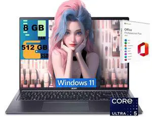 Acer Swift 16 AI Laptop, 16" WQXGA+ OLED 120Hz Display, Intel 14-core Ultra 5 125H Processor, Intel Arc Graphics, 8GB DDR4 512GB PCIe SSD, Fingerprint, Windows 11 Home, Office 2021 License Acer Swift 16 AI Laptop, 16" WQXGA+ OLED 120Hz Display, Intel 14-core Ultra 5 125H Processor, Intel Arc Graphics, 8GB DDR4 512GB PCIe SSD, Fingerprint, Windows 11 Home, Office 2021 License