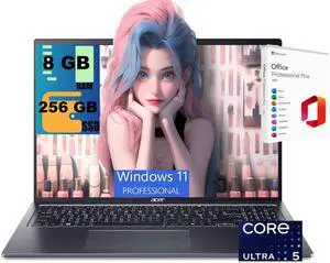 Acer Swift 16 AI Laptop, 16" WQXGA+ OLED 120Hz Display, Intel 14-core Ultra 5 125H Processor, Intel Arc Graphics, 8GB DDR4 256GB PCIe SSD, Fingerprint, Windows 11 Pro, Office 2021 License Acer Swift 16 AI Laptop, 16" WQXGA+ OLED 120Hz Display, Intel 14-core Ultra 5 125H Processor, Intel Arc Graphics, 8GB DDR4 256GB PCIe SSD, Fingerprint, Windows 11 Pro, Office 2021 License