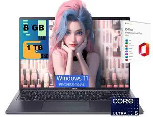 Acer Swift 16 AI Laptop, 16" WQXGA+ OLED 120Hz Display, Intel 14-core Ultra 5 125H Processor, Intel Arc Graphics, 8GB DDR4 1TB PCIe SSD, Fingerprint, Windows 11 Pro, Office 2021 License Acer Swift 16 AI Laptop, 16" WQXGA+ OLED 120Hz Display, Intel 14-core Ultra 5 125H Processor, Intel Arc Graphics, 8GB DDR4 1TB PCIe SSD, Fingerprint, Windows 11 Pro, Office 2021 License