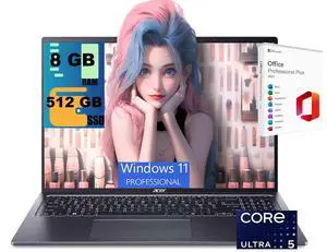 Acer Swift 16 AI Laptop, 16" WQXGA+ OLED 120Hz Display, Intel 14-core Ultra 5 125H Processor, Intel Arc Graphics, 8GB DDR4 512GB PCIe SSD, Fingerprint, Windows 11 Pro, Office 2021 License Acer Swift 16 AI Laptop, 16" WQXGA+ OLED 120Hz Display, Intel 14-core Ultra 5 125H Processor, Intel Arc Graphics, 8GB DDR4 512GB PCIe SSD, Fingerprint, Windows 11 Pro, Office 2021 License