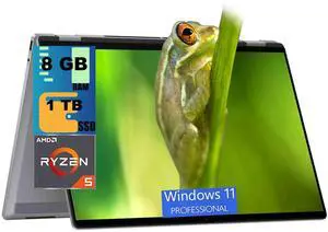 HP OmniBook X Flip 16 2-in-1 Laptop, 16" WUXGA Touchscreen, AMD 6-core Ryzen 5 220 Processor, AMD Radeon 740M, 8GB DDR4 1TB PCIe SSD, Backlit Wi-Fi6E, Windows 11 Pro HP OmniBook X Flip 16 2-in-1 Laptop, 16" WUXGA Touchscreen, AMD 6-core Ryzen 5 220 Processor, AMD Radeon 740M, 8GB DDR4 1TB PCIe SSD, Backlit Wi-Fi6E, Windows 11 Pro