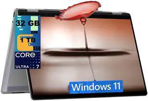 HP OmniBook 7 Flip 16 AI 2-in-1 Laptop, 16" 3k OLED 120Hz Touchscreen, Intel 8-core Ultra 7 258V Processor, Intel Arc 140V Graphics, 32GB DDR4 1TB PCIe SSD, Backlit WiFi7, Windows 11 Home HP OmniBook 7 Flip 16 AI 2-in-1 Laptop, 16" 3k OLED 120Hz Touchscreen, Intel 8-core Ultra 7 258V Processor, Intel Arc 140V Graphics, 32GB DDR4 1TB PCIe SSD, Backlit WiFi7, Windows 11 Home