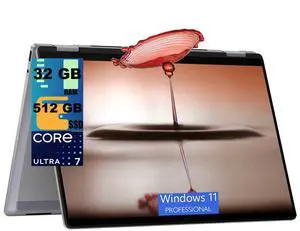HP OmniBook 7 Flip 16 AI 2-in-1 Laptop, 16" 3k OLED 120Hz Touchscreen, Intel 8-core Ultra 7 258V Processor, Intel Arc 140V Graphics, 32GB DDR4 512GB PCIe SSD, Backlit WiFi7, Windows 11 Pro HP OmniBook 7 Flip 16 AI 2-in-1 Laptop, 16" 3k OLED 120Hz Touchscreen, Intel 8-core Ultra 7 258V Processor, Intel Arc 140V Graphics, 32GB DDR4 512GB PCIe SSD, Backlit WiFi7, Windows 11 Pro