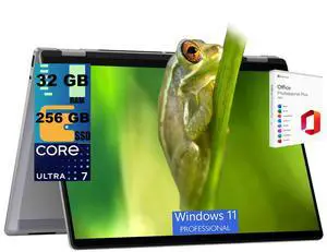 HP OmniBook 7 Flip 16 AI 2-in-1 Laptop, 16" 3k OLED 120Hz Touchscreen, Intel 8-core Ultra 7 258V Processor, Intel Arc 140V Graphics, 32 DDR4 256 PCIe SSD, WiFi7, Windows 11 Pro, Office 2021 License HP OmniBook 7 Flip 16 AI 2-in-1 Laptop, 16" 3k OLED 120Hz Touchscreen, Intel 8-core Ultra 7 258V Processor, Intel Arc 140V Graphics, 32 DDR4 256 PCIe SSD, WiFi7, Windows 11 Pro, Office 2021 License