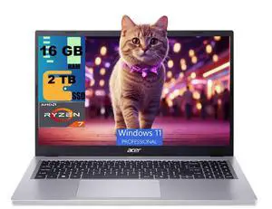 Acer Aspire Go 15 AI Business Laptop, 15.6" FHD (1920 x 1080) Display, AMD 8-core Ryzen 7 7730U Processor, AMD Radeon Graphics, 16GB DDR4 2TB PCIe SSD, Wi-Fi6, Windows 11 Pro Acer Aspire Go 15 AI Business Laptop, 15.6" FHD (1920 x 1080) Display, AMD 8-core Ryzen 7 7730U Processor, AMD Radeon Graphics, 16GB DDR4 2TB PCIe SSD, Wi-Fi6, Windows 11 Pro