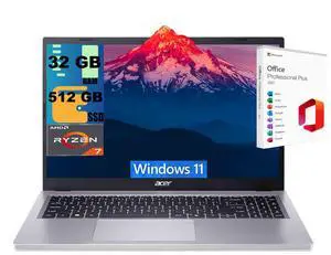 Acer Aspire Go 15 AI Business Laptop, 15.6" FHD (1920 x 1080) Display, AMD 8-core Ryzen 7 7730U Processor, AMD Radeon Graphics, 32GB DDR4 512GB PCIe SSD, Wi-Fi6, Windows 11, Office 2021 License Acer Aspire Go 15 AI Business Laptop, 15.6" FHD (1920 x 1080) Display, AMD 8-core Ryzen 7 7730U Processor, AMD Radeon Graphics, 32GB DDR4 512GB PCIe SSD, Wi-Fi6, Windows 11, Office 2021 License