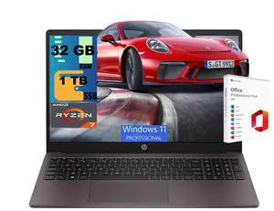HP 255R 15 Business Laptop, 15.6" FHD Display, AMD Ryzen 7 7735U 8-Cores Processor, AMD Radeon Graphics, 32GB DDR5 1TB PCIe SSD, WiFi 6, Webcam, Windows 11 Pro, Office 2021 License HP 255R 15 Business Laptop, 15.6" FHD Display, AMD Ryzen 7 7735U 8-Cores Processor, AMD Radeon Graphics, 32GB DDR5 1TB PCIe SSD, WiFi 6, Webcam, Windows 11 Pro, Office 2021 License