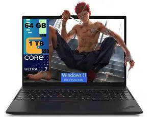 Lenovo ThinkPad L16 Laptop, 16.0" WUXGA Display, Intel Core Ultra 7 155U 12-Cores Processor, Intel Graphics, 64GB DDR5 1TB PCIe SSD, Backlit KB, Fingerprint, Windows 11 Pro Lenovo ThinkPad L16 Laptop, 16.0" WUXGA Display, Intel Core Ultra 7 155U 12-Cores Processor, Intel Graphics, 64GB DDR5 1TB PCIe SSD, Backlit KB, Fingerprint, Windows 11 Pro