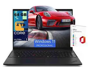 Lenovo ThinkPad L16 Laptop, 16.0" WUXGA Display, Intel Core Ultra 7 155U 12-Cores Processor, Intel Graphics, 64GB DDR5 4TB PCIe SSD, Backlit KB, Fingerprint, Windows 11 Pro, Office 2021 License Lenovo ThinkPad L16 Laptop, 16.0" WUXGA Display, Intel Core Ultra 7 155U 12-Cores Processor, Intel Graphics, 64GB DDR5 4TB PCIe SSD, Backlit KB, Fingerprint, Windows 11 Pro, Office 2021 License