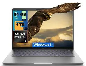 HP ZBook 8 14 Laptop, 14.0" WUXGA (1920x1200) Touchscreen, AMD Ryzen AI 7 PRO 350 8-Cores Processor, AMD Radeon 860M Graphics, 64GB DDR5 4TB PCIe SSD, Backlit KB, Fingerprint, Windows 11 HP ZBook 8 14 Laptop, 14.0" WUXGA (1920x1200) Touchscreen, AMD Ryzen AI 7 PRO 350 8-Cores Processor, AMD Radeon 860M Graphics, 64GB DDR5 4TB PCIe SSD, Backlit KB, Fingerprint, Windows 11