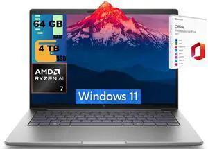 HP ZBook 8 14 Laptop, 14.0" WUXGA Touchscreen, AMD Ryzen AI 7 PRO 350 8-Cores Processor, AMD Radeon 860M Graphics, 64GB DDR5 4TB PCIe SSD, Backlit KB, Fingerprint, Windows 11, Office 2021 License HP ZBook 8 14 Laptop, 14.0" WUXGA Touchscreen, AMD Ryzen AI 7 PRO 350 8-Cores Processor, AMD Radeon 860M Graphics, 64GB DDR5 4TB PCIe SSD, Backlit KB, Fingerprint, Windows 11, Office 2021 License
