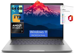 HP ZBook 8 14 Laptop, 14.0" WUXGA Touchscreen, AMD Ryzen AI 7 PRO 350 8-Cores Processor, AMD Radeon 860M Graphics, 64GB DDR5 2TB PCIe SSD, Backlit KB, Fingerprint, Windows 11 Pro, Office 2021 License HP ZBook 8 14 Laptop, 14.0" WUXGA Touchscreen, AMD Ryzen AI 7 PRO 350 8-Cores Processor, AMD Radeon 860M Graphics, 64GB DDR5 2TB PCIe SSD, Backlit KB, Fingerprint, Windows 11 Pro, Office 2021 License