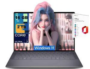 Dell XPS 14 Premium Laptop, 14.5 OLED 3.2K Touchscreen, Intel Core Ultra 7-255H 16 cores Processor, Intel Arc Graphics, 16GB DDR5 2TB PCIe SSD, Backlit KB, FR, Windows 11 Pro, Office 2021 License Dell XPS 14 Premium Laptop, 14.5 OLED 3.2K Touchscreen, Intel Core Ultra 7-255H 16 cores Processor, Intel Arc Graphics, 16GB DDR5 2TB PCIe SSD, Backlit KB, FR, Windows 11 Pro, Office 2021 License
