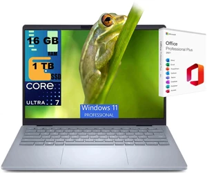 Dell 14 Plus Laptop, 14.0" WQXGA (2560x1600) 120Hz Display, Intel Ultra 7-256V Processor, Intel Arc 140V Graphics, 16GB DDR5 1TB PCIe SSD, Wi-Fi 7, Bluetooth 5.4, Windows 11 Pro, Office 2021 License Dell 14 Plus Laptop, 14.0" WQXGA (2560x1600) 120Hz Display, Intel Ultra 7-256V Processor, Intel Arc 140V Graphics, 16GB DDR5 1TB PCIe SSD, Wi-Fi 7, Bluetooth 5.4, Windows 11 Pro, Office 2021 License