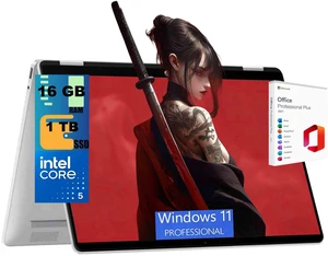 HP OmniBook 5 Flip 2-in-1 14 Laptop, 14" WUXGA Touchscreen, Intel Core 5 120U 10-Core Processor, Intel Graphics, 16GB DDR5 1TB PCIe SSD, Backlit KB, Windows 11 Pro, Office 2021 License HP OmniBook 5 Flip 2-in-1 14 Laptop, 14" WUXGA Touchscreen, Intel Core 5 120U 10-Core Processor, Intel Graphics, 16GB DDR5 1TB PCIe SSD, Backlit KB, Windows 11 Pro, Office 2021 License