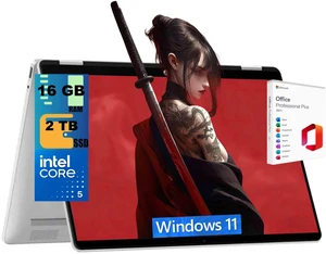 HP OmniBook 5 Flip 2-in-1 14 Laptop, 14" WUXGA Touchscreen, Intel Core 5 120U 10-Core Processor, Intel Graphics, 16GB DDR5 2TB PCIe SSD, Backlit KB, Windows 11, Office 2021 License Home HP OmniBook 5 Flip 2-in-1 14 Laptop, 14" WUXGA Touchscreen, Intel Core 5 120U 10-Core Processor, Intel Graphics, 16GB DDR5 2TB PCIe SSD, Backlit KB, Windows 11, Office 2021 License Home