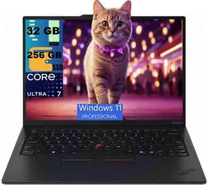 Lenovo ThinkPad X1 14 Business Laptop, 14.0" OLED 2.8K (2880x1800) 120Hz Display, Intel Ultra 7-268V 8-Cores Processor, Intel Arc 140V Graphics, 32 DDR5 256 PCIe SSD, Windows 11 Pro Lenovo ThinkPad X1 14 Business Laptop, 14.0" OLED 2.8K (2880x1800) 120Hz Display, Intel Ultra 7-268V 8-Cores Processor, Intel Arc 140V Graphics, 32 DDR5 256 PCIe SSD, Windows 11 Pro