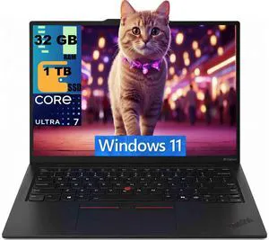 Lenovo ThinkPad X1 14 Business Laptop, 14.0" OLED 2.8K (2880x1800) 120Hz Display, Intel Ultra 7-268V 8-Cores Processor, Intel Arc 140V Graphics, 32GB DDR5 1TB PCIe SSD, Windows 11 Home Lenovo ThinkPad X1 14 Business Laptop, 14.0" OLED 2.8K (2880x1800) 120Hz Display, Intel Ultra 7-268V 8-Cores Processor, Intel Arc 140V Graphics, 32GB DDR5 1TB PCIe SSD, Windows 11 Home