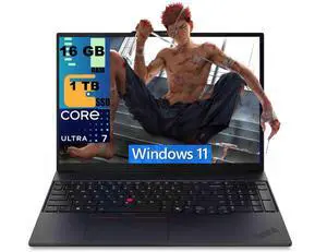 Lenovo ThinkPad E16 Business Laptop, 16.0" WUXGA (1920x1200) Display, Intel Ultra 7-256V 8-Cores Processor, Intel Arc 140V Graphics, 16GB DDR5 1TB PCIe SSD, Backlit KB, Windows 11 Home Lenovo ThinkPad E16 Business Laptop, 16.0" WUXGA (1920x1200) Display, Intel Ultra 7-256V 8-Cores Processor, Intel Arc 140V Graphics, 16GB DDR5 1TB PCIe SSD, Backlit KB, Windows 11 Home