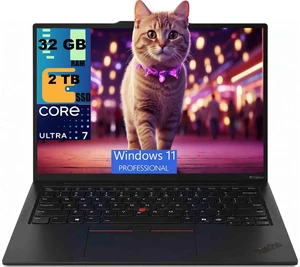Lenovo ThinkPad X1 14 Business Laptop, 14.0" OLED 2.8K (2880x1800) 120Hz Display, Intel Ultra 7-268V 8-Cores Processor, Intel Arc 140V Graphics, 32GB DDR5 2TB PCIe SSD, Windows 11 Pro Lenovo ThinkPad X1 14 Business Laptop, 14.0" OLED 2.8K (2880x1800) 120Hz Display, Intel Ultra 7-268V 8-Cores Processor, Intel Arc 140V Graphics, 32GB DDR5 2TB PCIe SSD, Windows 11 Pro