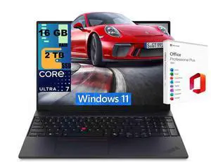 Lenovo ThinkPad E16 Business Laptop, 16.0" WUXGA Display, Intel Ultra 7-256V 8-Cores Processor, Intel Arc 140V Graphics, 16GB DDR5 2TB PCIe SSD, Backlit KB, Windows 11, Office 2021 License Lenovo ThinkPad E16 Business Laptop, 16.0" WUXGA Display, Intel Ultra 7-256V 8-Cores Processor, Intel Arc 140V Graphics, 16GB DDR5 2TB PCIe SSD, Backlit KB, Windows 11, Office 2021 License