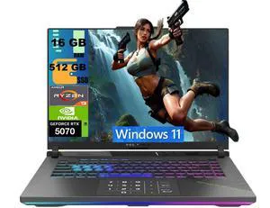 ASUS ROG Strix G16 Gaming Laptop, 16" QHD+ (2560x1600) Display, AMD Ryzen 9 9955HX 16 Cores Processor, GeForce RTX 5070 8GB GDDR7, 16GB DDR5 512GB PCIe SSD, 4-Zone RGB Backlit KB, Windows 11 ASUS ROG Strix G16 Gaming Laptop, 16" QHD+ (2560x1600) Display, AMD Ryzen 9 9955HX 16 Cores Processor, GeForce RTX 5070 8GB GDDR7, 16GB DDR5 512GB PCIe SSD, 4-Zone RGB Backlit KB, Windows 11