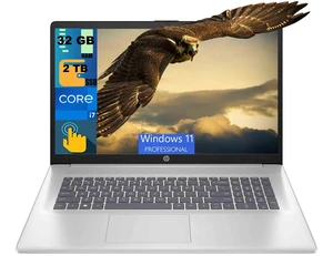 HP 17 Laptop, 17.3" HD+ Touchscreen, Intel Core i5-1335U 10-core processor, Intel Iris Graphics, 32GB DDR4 2TB PCIe SSD, Wi-Fi 6, Webcam, Windows 11 Pro HP 17 Laptop, 17.3" HD+ Touchscreen, Intel Core i5-1335U 10-core processor, Intel Iris Graphics, 32GB DDR4 2TB PCIe SSD, Wi-Fi 6, Webcam, Windows 11 Pro