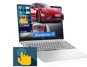 HP 15 Laptop, 15.6" FHD Touchscreen, Intel Core Ultra 5 125H 14 cores Processor, Intel Graphics, 16GB DDR5 512GB PCIe SSD, Wifi 6, Windows 11 HP 15 Laptop, 15.6" FHD Touchscreen, Intel Core Ultra 5 125H 14 cores Processor, Intel Graphics, 16GB DDR5 512GB PCIe SSD, Wifi 6, Windows 11