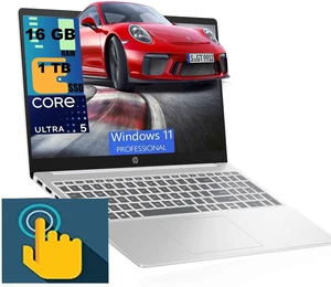 HP 15 Laptop, 15.6" FHD Touchscreen, Intel Core Ultra 5 125H 14 cores Processor, Intel Graphics, 16GB DDR5 1TB PCIe SSD, Wifi 6, Windows 11 Pro HP 15 Laptop, 15.6" FHD Touchscreen, Intel Core Ultra 5 125H 14 cores Processor, Intel Graphics, 16GB DDR5 1TB PCIe SSD, Wifi 6, Windows 11 Pro