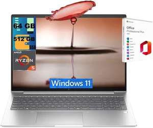 HP EliteBook 665 16 Laptop, 16" FHD+ (1920 x 1200) Display, AMD Ryzen 5 7535U 6 Cores Processor, AMD Radeon Graphics, 64GB DDR5 512GB PCIe SSD, Wi-Fi 6, Windows 11, Office 2021 License HP EliteBook 665 16 Laptop, 16" FHD+ (1920 x 1200) Display, AMD Ryzen 5 7535U 6 Cores Processor, AMD Radeon Graphics, 64GB DDR5 512GB PCIe SSD, Wi-Fi 6, Windows 11, Office 2021 License