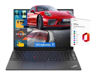 Lenovo ThinkPad L16 Laptop, 16" FHD+ Touchscreen, AMD Ryzen 7 Pro 250 8 Cores Processor, AMD Radeon Graphics, 64GB DDR4 1TB PCIe SSD, Backlit KB, FR, Wi-Fi 7, Windows 11, Office 2021 License Lenovo ThinkPad L16 Laptop, 16" FHD+ Touchscreen, AMD Ryzen 7 Pro 250 8 Cores Processor, AMD Radeon Graphics, 64GB DDR4 1TB PCIe SSD, Backlit KB, FR, Wi-Fi 7, Windows 11, Office 2021 License