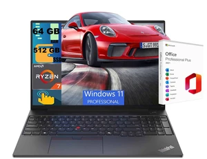 Lenovo ThinkPad L16 Laptop, 16" FHD+ Touchscreen, AMD Ryzen 7 Pro 250 8 Cores Processor, AMD Radeon Graphics, 64GB DDR4 512GB PCIe SSD, Backlit KB, FR, Wi-Fi 7, Windows 11 Pro, Office 2021 License Lenovo ThinkPad L16 Laptop, 16" FHD+ Touchscreen, AMD Ryzen 7 Pro 250 8 Cores Processor, AMD Radeon Graphics, 64GB DDR4 512GB PCIe SSD, Backlit KB, FR, Wi-Fi 7, Windows 11 Pro, Office 2021 License