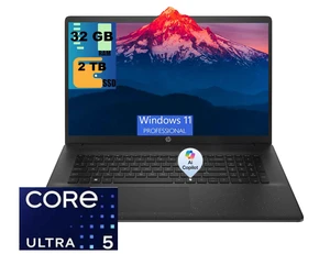 HP 17 Laptop, 17.3" HD+ (1600*900) Display, Intel Core Ultra 5 225U 12 cores Processor, Intel Graphics, 32GB DDR5 2TB PCIe SSD, Wi-Fi 6, Windows 11 Pro HP 17 Laptop, 17.3" HD+ (1600*900) Display, Intel Core Ultra 5 225U 12 cores Processor, Intel Graphics, 32GB DDR5 2TB PCIe SSD, Wi-Fi 6, Windows 11 Pro