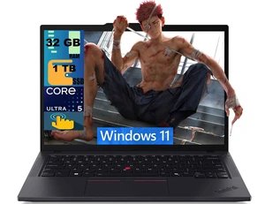 Lenovo ThinkPad T14 Laptop, 14" WUXGA (1920x1200) Touchscreen, Intel Core Ultra 5 225U 12 Cores Processor, Intel Graphics, 32GB DDR5 1TB PCIe SSD, Backlit KB, FR, Windows 11 Lenovo ThinkPad T14 Laptop, 14" WUXGA (1920x1200) Touchscreen, Intel Core Ultra 5 225U 12 Cores Processor, Intel Graphics, 32GB DDR5 1TB PCIe SSD, Backlit KB, FR, Windows 11