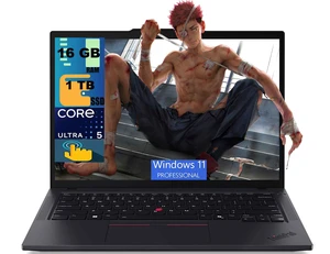 Lenovo ThinkPad T14 Laptop, 14" WUXGA (1920x1200) Touchscreen, Intel Core Ultra 5 225U 12 Cores Processor, Intel Graphics, 16GB DDR5 1TB PCIe SSD, Backlit KB, FR, Windows 11 Pro Lenovo ThinkPad T14 Laptop, 14" WUXGA (1920x1200) Touchscreen, Intel Core Ultra 5 225U 12 Cores Processor, Intel Graphics, 16GB DDR5 1TB PCIe SSD, Backlit KB, FR, Windows 11 Pro