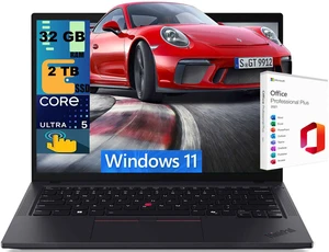 Lenovo ThinkPad T14 Laptop, 14" WUXGA (1920x1200) Touchscreen, Intel Core Ultra 5 225U 12 Cores Processor, Intel Graphics, 32GB DDR5 2TB PCIe SSD, Backlit KB, FR, Windows 11, Office 2021 License Lenovo ThinkPad T14 Laptop, 14" WUXGA (1920x1200) Touchscreen, Intel Core Ultra 5 225U 12 Cores Processor, Intel Graphics, 32GB DDR5 2TB PCIe SSD, Backlit KB, FR, Windows 11, Office 2021 License