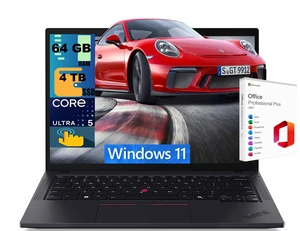Lenovo ThinkPad T14 Laptop, 14" WUXGA (1920x1200) Touchscreen, Intel Core Ultra 5 225U 12 Cores Processor, Intel Graphics, 64GB DDR5 4TB PCIe SSD, Backlit KB, FR, Windows 11, Office 2021 License Lenovo ThinkPad T14 Laptop, 14" WUXGA (1920x1200) Touchscreen, Intel Core Ultra 5 225U 12 Cores Processor, Intel Graphics, 64GB DDR5 4TB PCIe SSD, Backlit KB, FR, Windows 11, Office 2021 License