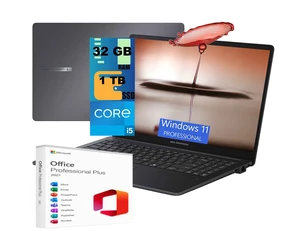 ASUS ExpertBook B1 15 Laptop, 15.6" FHD Display, Intel Core i5 1334U 10 Cores Processor, Intel Graphics, 32GB DDR5 1TB PCIe SSD, Fingerprint Reader, Wi-Fi 6, Windows 11 Pro, Office 2021 License ASUS ExpertBook B1 15 Laptop, 15.6" FHD Display, Intel Core i5 1334U 10 Cores Processor, Intel Graphics, 32GB DDR5 1TB PCIe SSD, Fingerprint Reader, Wi-Fi 6, Windows 11 Pro, Office 2021 License
