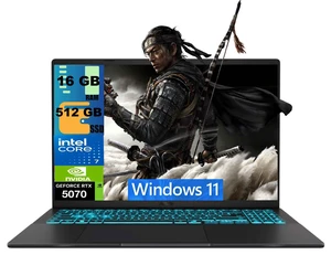 ASUS V16 Gaming Laptop, 16" WUXGA 144Hz, Intel Core 7 240H Processor, NVIDIA GeForce RTX 5070 8GB GDDR7, 16GB DDR5 512GB PCIe SSD, Wi-Fi 6 + Bluetooth 5.3, Windows 11 ASUS V16 Gaming Laptop, 16" WUXGA 144Hz, Intel Core 7 240H Processor, NVIDIA GeForce RTX 5070 8GB GDDR7, 16GB DDR5 512GB PCIe SSD, Wi-Fi 6 + Bluetooth 5.3, Windows 11