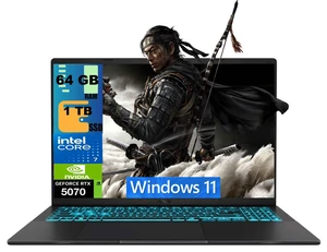 ASUS V16 Gaming Laptop, 16" WUXGA 144Hz, Intel Core 7 240H Processor, NVIDIA GeForce RTX 5070 8GB GDDR7, 64GB DDR5 1TB PCIe SSD, Wi-Fi 6 + Bluetooth 5.3, Windows 11 ASUS V16 Gaming Laptop, 16" WUXGA 144Hz, Intel Core 7 240H Processor, NVIDIA GeForce RTX 5070 8GB GDDR7, 64GB DDR5 1TB PCIe SSD, Wi-Fi 6 + Bluetooth 5.3, Windows 11