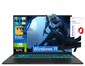 ASUS V16 Gaming Laptop, 16" WUXGA 144Hz, Intel Core 7 240H Processor, NVIDIA GeForce RTX 5070 8GB GDDR7, 64GB DDR5 1TB PCIe SSD, Wi-Fi 6 + Bluetooth 5.3, Windows 11, Office 2021 License ASUS V16 Gaming Laptop, 16" WUXGA 144Hz, Intel Core 7 240H Processor, NVIDIA GeForce RTX 5070 8GB GDDR7, 64GB DDR5 1TB PCIe SSD, Wi-Fi 6 + Bluetooth 5.3, Windows 11, Office 2021 License