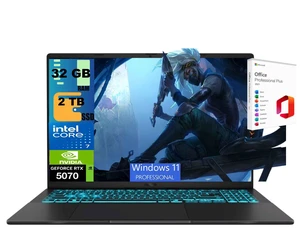 ASUS V16 Gaming Laptop, 16" WUXGA 144Hz, Intel Core 7 240H Processor, NVIDIA GeForce RTX 5070 8GB GDDR7, 32GB DDR5 2TB PCIe SSD, Wi-Fi 6 + Bluetooth 5.3, Windows 11 Pro, Office 2021 License ASUS V16 Gaming Laptop, 16" WUXGA 144Hz, Intel Core 7 240H Processor, NVIDIA GeForce RTX 5070 8GB GDDR7, 32GB DDR5 2TB PCIe SSD, Wi-Fi 6 + Bluetooth 5.3, Windows 11 Pro, Office 2021 License