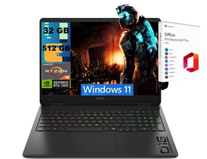 HP OMEN 16 Gaming Laptop, 16" FHD+ 144Hz, AMD Ryzen 9 8940HX 16 cores Processor, NVIDIA GeForce RTX 5060 8GB GDDR7, 32GB DDR5 512GB PCIe SSD, RGB Backlit KB, Windows 11, Office 2021 License HP OMEN 16 Gaming Laptop, 16" FHD+ 144Hz, AMD Ryzen 9 8940HX 16 cores Processor, NVIDIA GeForce RTX 5060 8GB GDDR7, 32GB DDR5 512GB PCIe SSD, RGB Backlit KB, Windows 11, Office 2021 License