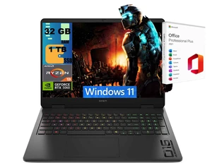HP OMEN 16 Gaming Laptop, 16" FHD+ 144Hz, AMD Ryzen 9 8940HX 16 cores Processor, NVIDIA GeForce RTX 5060 8GB GDDR7, 32GB DDR5 1TB PCIe SSD, RGB Backlit KB, Windows 11, Office 2021 License HP OMEN 16 Gaming Laptop, 16" FHD+ 144Hz, AMD Ryzen 9 8940HX 16 cores Processor, NVIDIA GeForce RTX 5060 8GB GDDR7, 32GB DDR5 1TB PCIe SSD, RGB Backlit KB, Windows 11, Office 2021 License