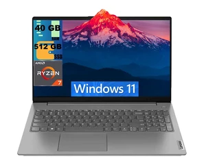 Lenovo V15 Business Laptop, 15.6" FHD (1920x1080) Display, AMD Ryzen 7 170 8 cores Processor, AMD Radeon Graphics, 40GB DDR4 512GB PCIe SSD, Wi-Fi 6, Webcam, Windows 11 Lenovo V15 Business Laptop, 15.6" FHD (1920x1080) Display, AMD Ryzen 7 170 8 cores Processor, AMD Radeon Graphics, 40GB DDR4 512GB PCIe SSD, Wi-Fi 6, Webcam, Windows 11