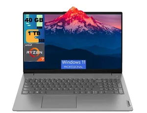 Lenovo V15 Business Laptop, 15.6" FHD (1920x1080) Display, AMD Ryzen 7 170 8 cores Processor, AMD Radeon Graphics, 40GB DDR4 1TB PCIe SSD, Wi-Fi 6, Webcam, Windows 11 Pro Lenovo V15 Business Laptop, 15.6" FHD (1920x1080) Display, AMD Ryzen 7 170 8 cores Processor, AMD Radeon Graphics, 40GB DDR4 1TB PCIe SSD, Wi-Fi 6, Webcam, Windows 11 Pro